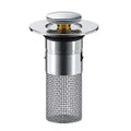 Pop-Up Sink Drain Stopper Hair-Catching & Removable Strainer
