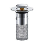 Pop-Up Sink Drain Stopper Hair-Catching & Removable Strainer