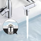 Pop-Up Sink Drain Stopper Hair-Catching & Removable Strainer