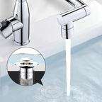 Pop-Up Sink Drain Stopper Press-To-Seal & Removable Strainer