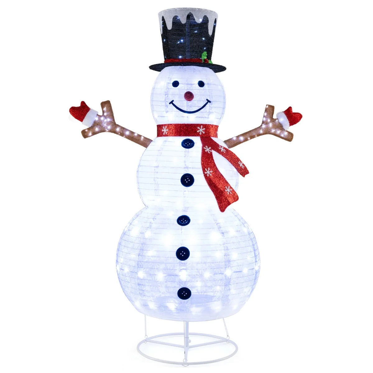 Pop-Up Snowman Decoration 180 LED Weather-Resistant