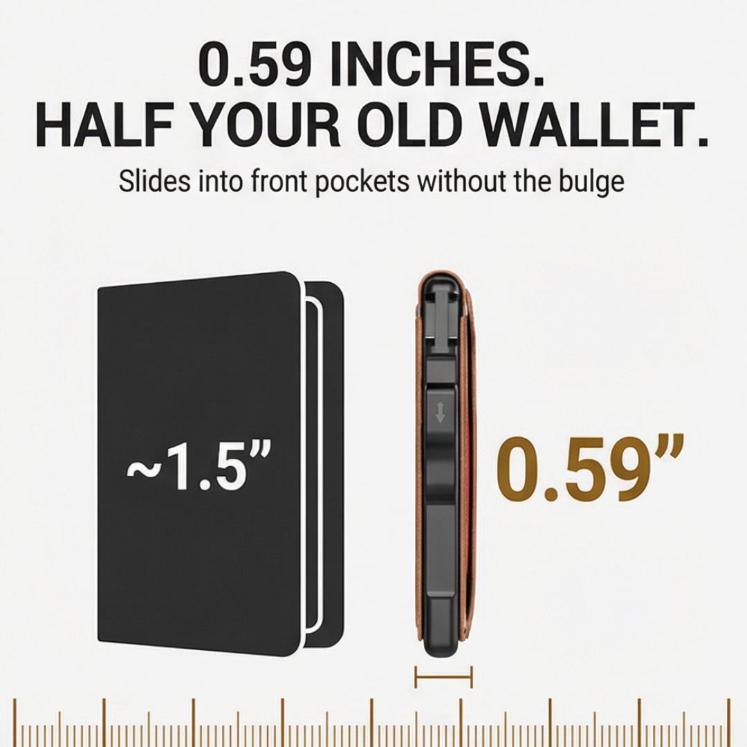 Pop-Up Wallet Slim Tracker Pocket & RFID Blocking