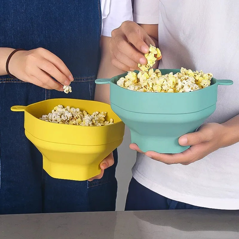 Popcorn Bowl Foldable Silicone Microwave & Dishwasher Safe