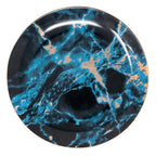 Porcelain Dinner Plates Marble Pattern & Gold Rim