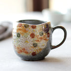 Porcelain Mug Handmade Hanazume Floral Microwave & Dishwasher Safe