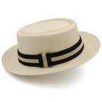 Pork Pie Hat Straw Lightweight Breathable