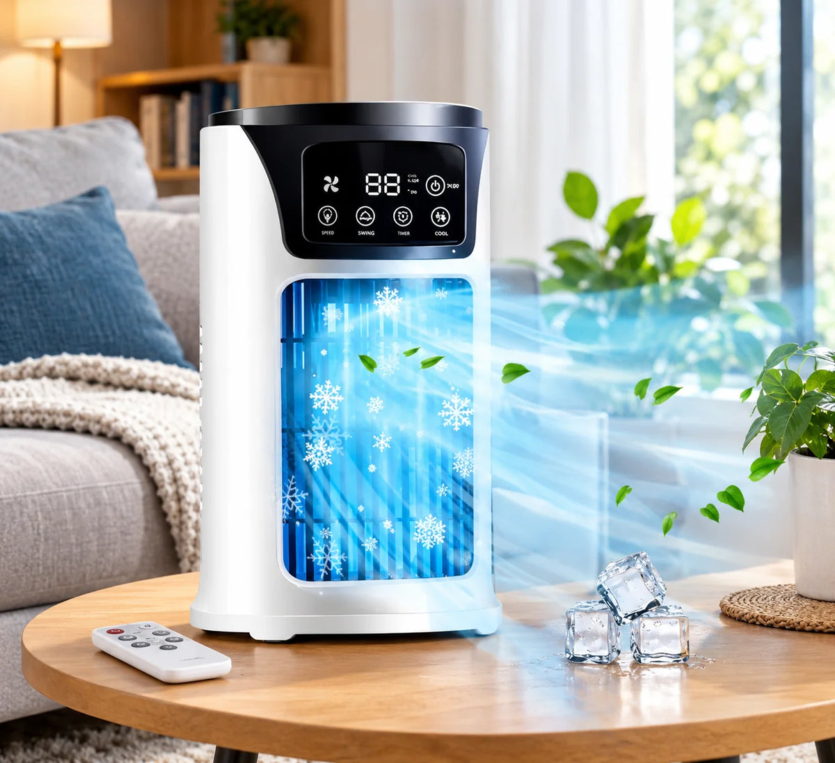 Portable Air Conditioner 250 Sq Ft Dehumidifier & Remote