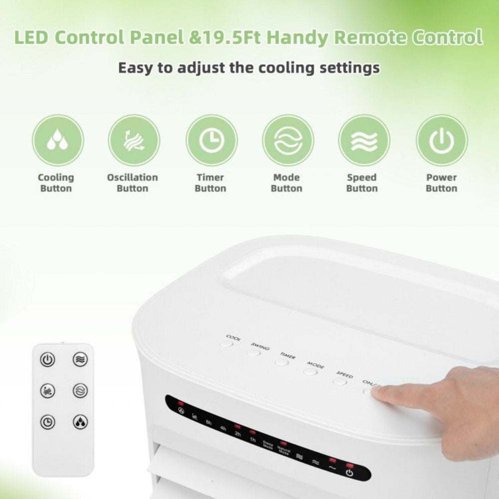 Portable Air Conditioner 4-in-1 Quiet 10L Tank