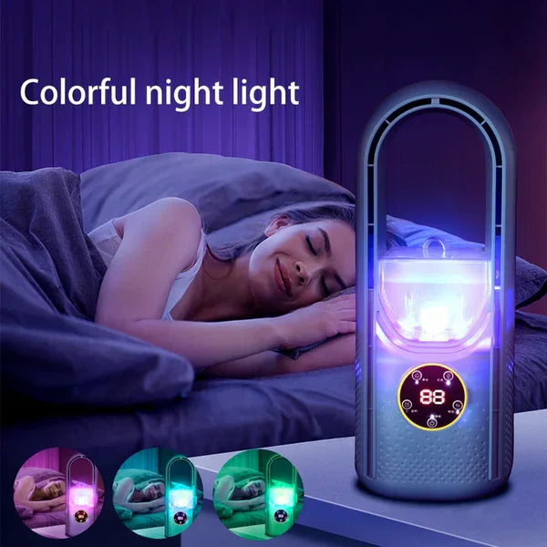 Portable Air Conditioner Bladeless Quiet LED Timer