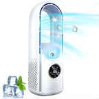 Portable Air Conditioner Bladeless & Quiet Refillable Cooling Pads