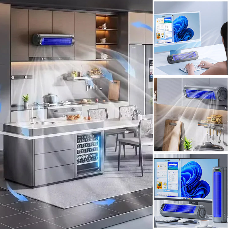 Portable Air Conditioner Fast Cooling Rechargeable 12 Hour Wall-Mountable