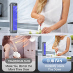 Portable Air Conditioner Rechargeable Compact 3 Speeds