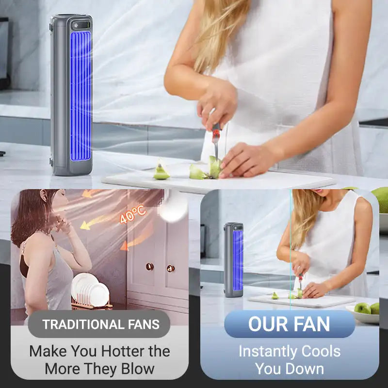 Portable Air Conditioner Rechargeable Compact 3 Speeds
