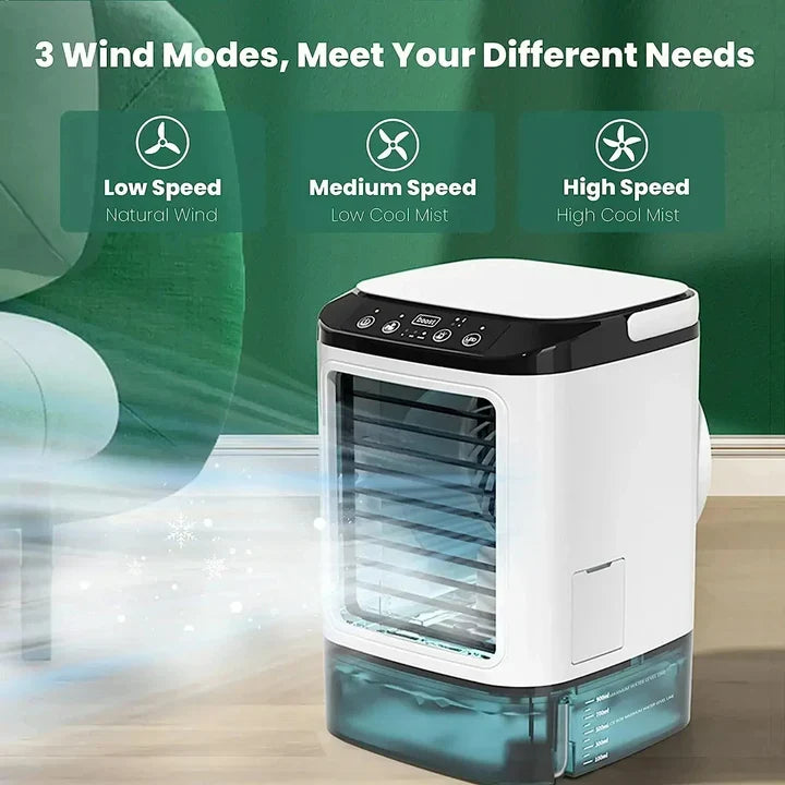 Portable Air Conditioner Ultrasonic Cooling Quiet 3 Speeds