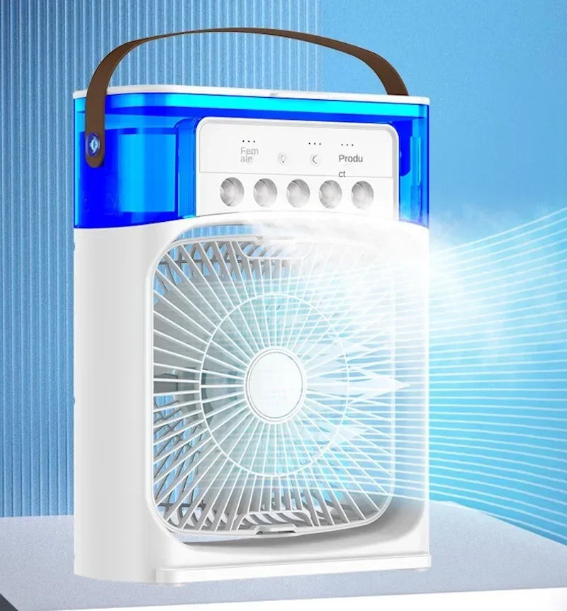 Portable Air Cooler 3-In-1 Cooling Humidifying Purifying USB-Powered