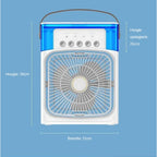 Portable Air Cooler 3-In-1 Cooling Humidifying Purifying USB-Powered