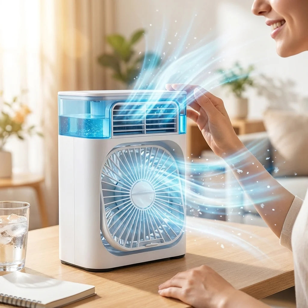 Portable Air Cooler 3-In-1 USB-C 600ml Tank