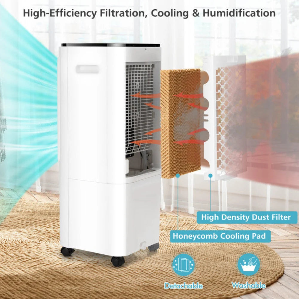 Portable Air Cooler 4-in-1 Evaporative 12 L Tank Remote