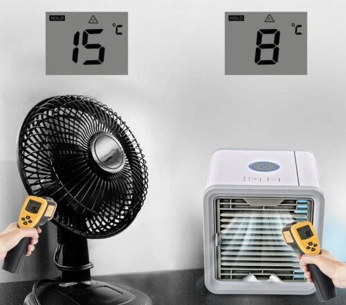 Portable Air Cooler 500ml Tank 3 Speeds 90 Degree Adjustable Airflow