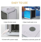 Portable Air Cooler 500ml Tank 3 Speeds 90 Degree Adjustable Airflow