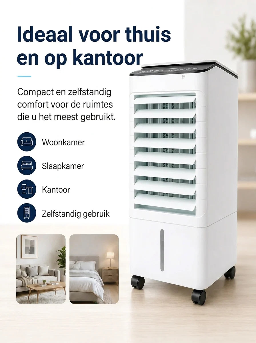 Portable Air Cooler 7L Tank Remote & Timer