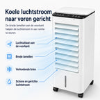 Portable Air Cooler 7L Tank Remote & Timer