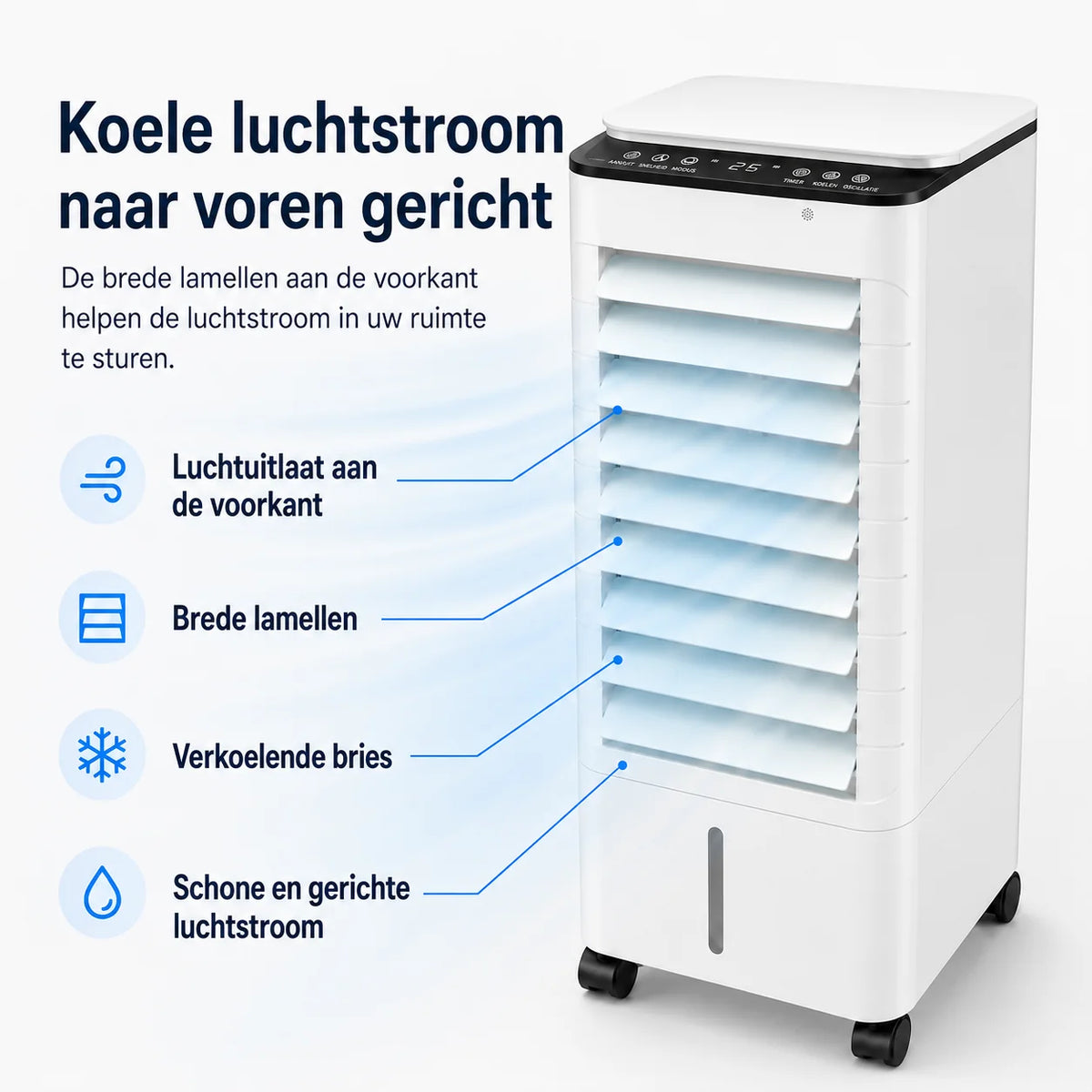 Portable Air Cooler 7L Tank Remote & Timer