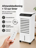 Portable Air Cooler 7L Tank Remote & Timer