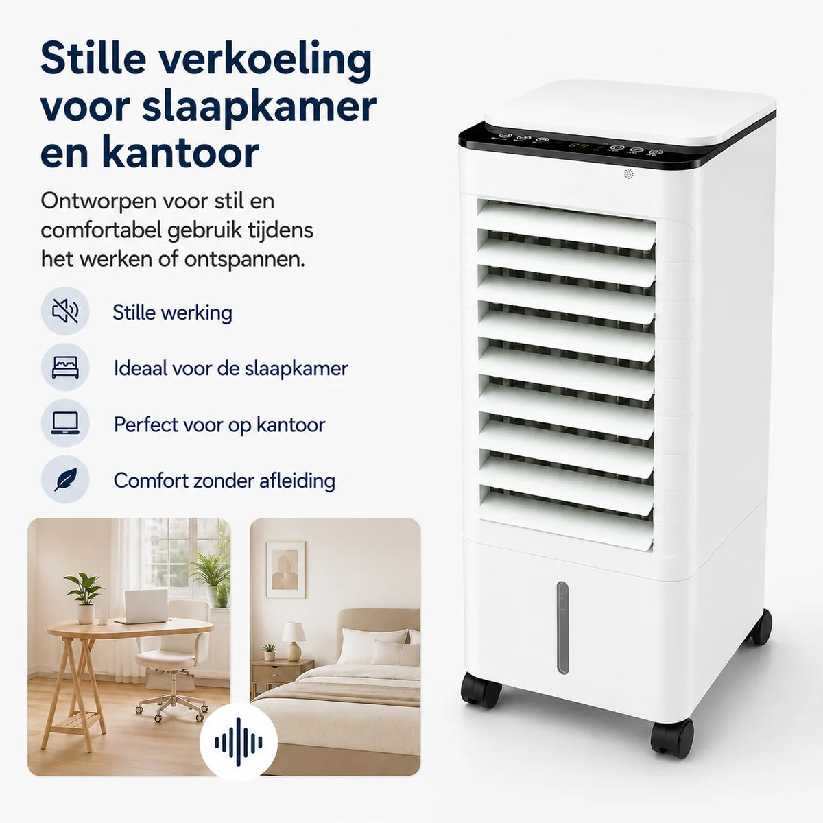 Portable Air Cooler 7L Tank Remote & Timer