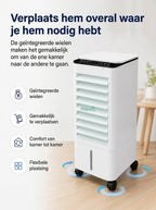 Portable Air Cooler 7L Tank Remote & Timer