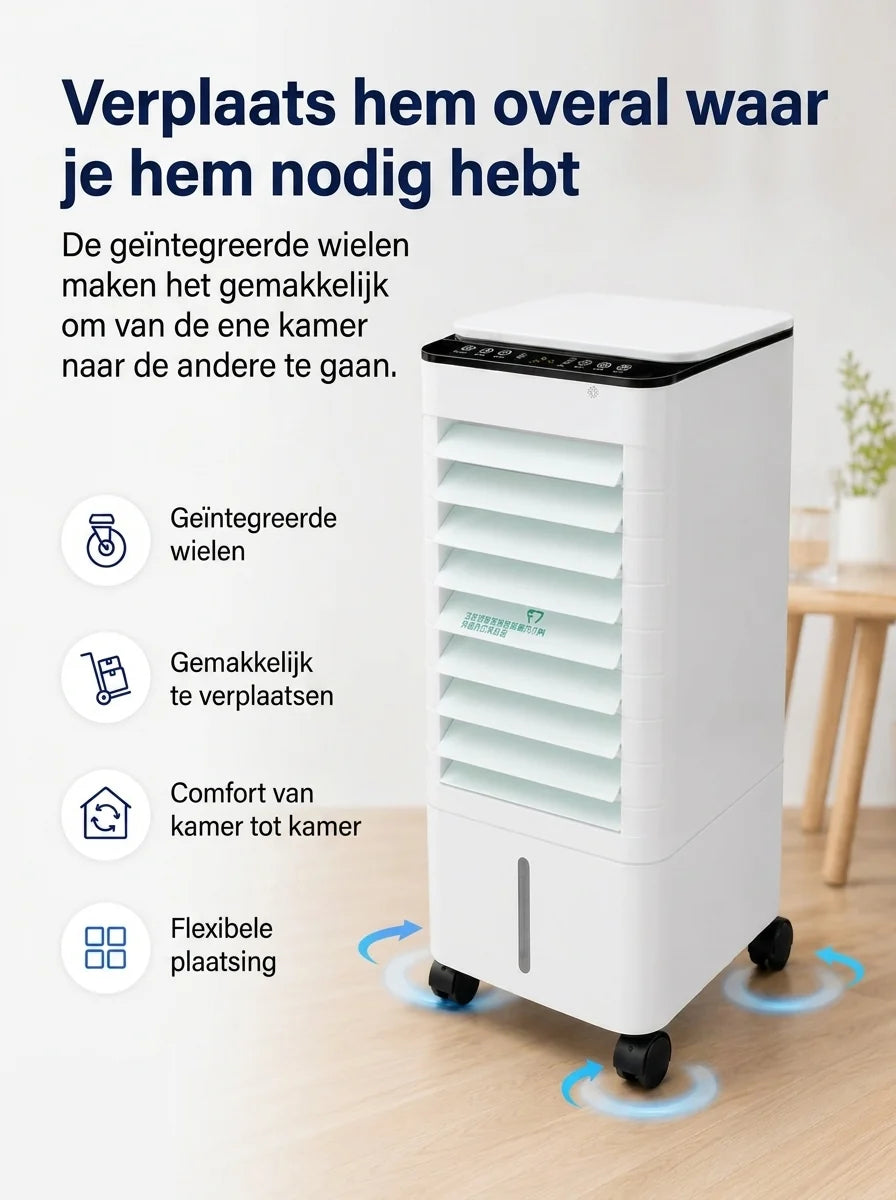 Portable Air Cooler 7L Tank Remote & Timer