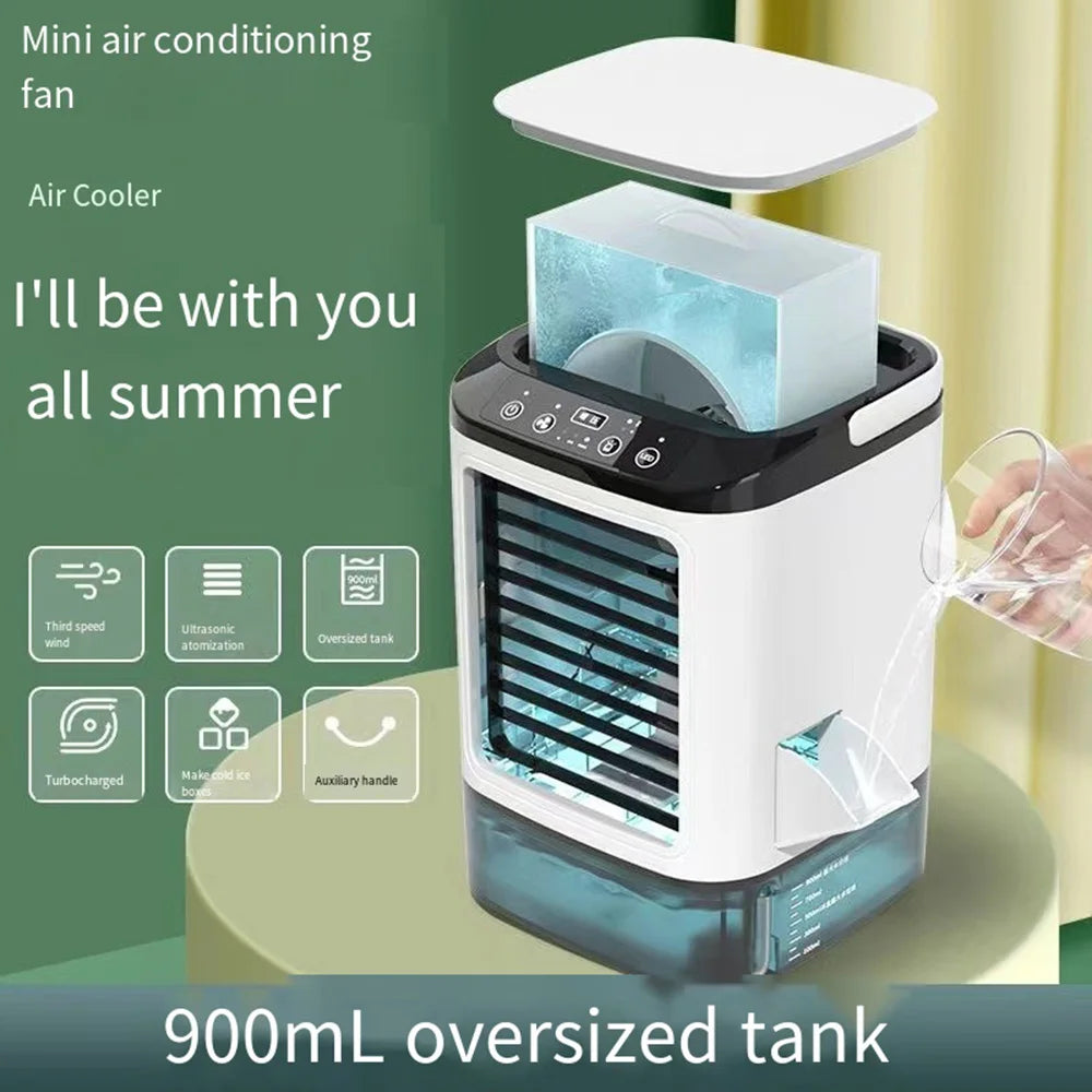 Portable Air Cooler 900ml Ultrasonic Mist USB Powered