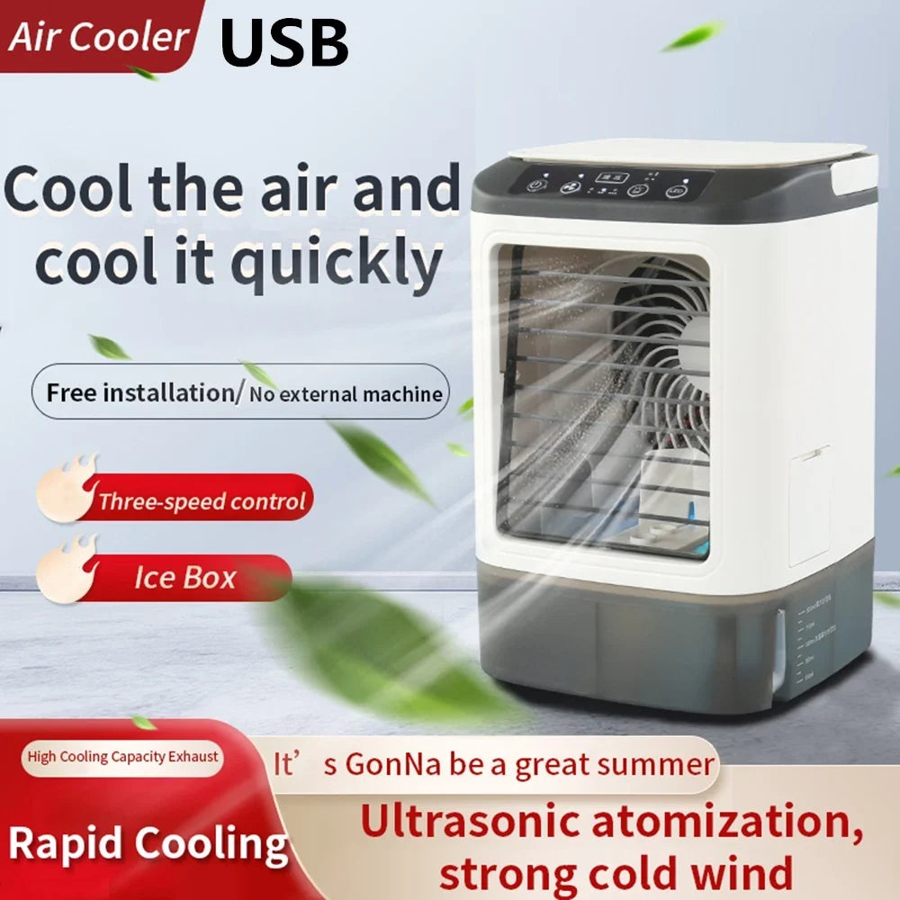 Portable Air Cooler 900ml Ultrasonic Mist USB Powered
