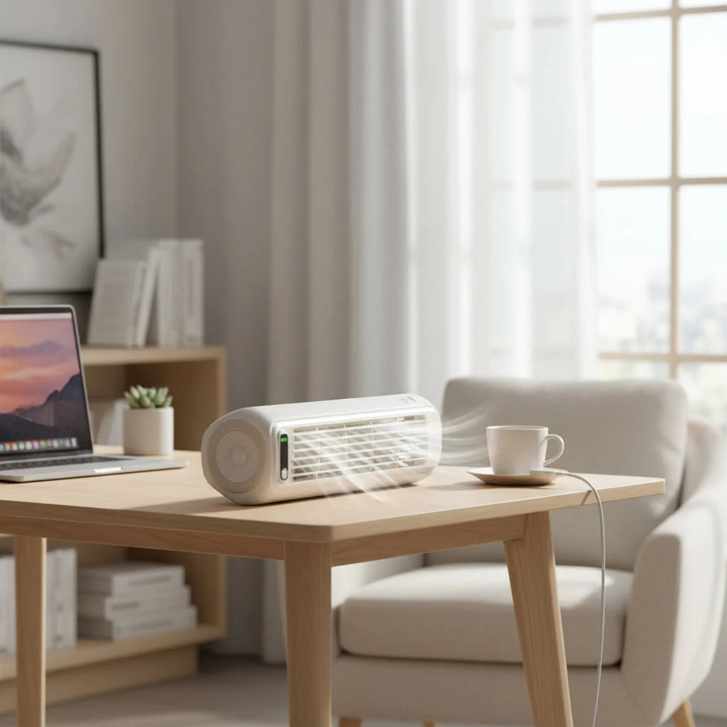 Portable Air Cooler Bladeless Evaporative USB-C Rechargeable