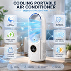 Portable Air Cooler Bladeless Silent Sleep Mode