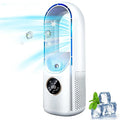 Portable Air Cooler Bladeless Whisper-Quiet USB-Powered