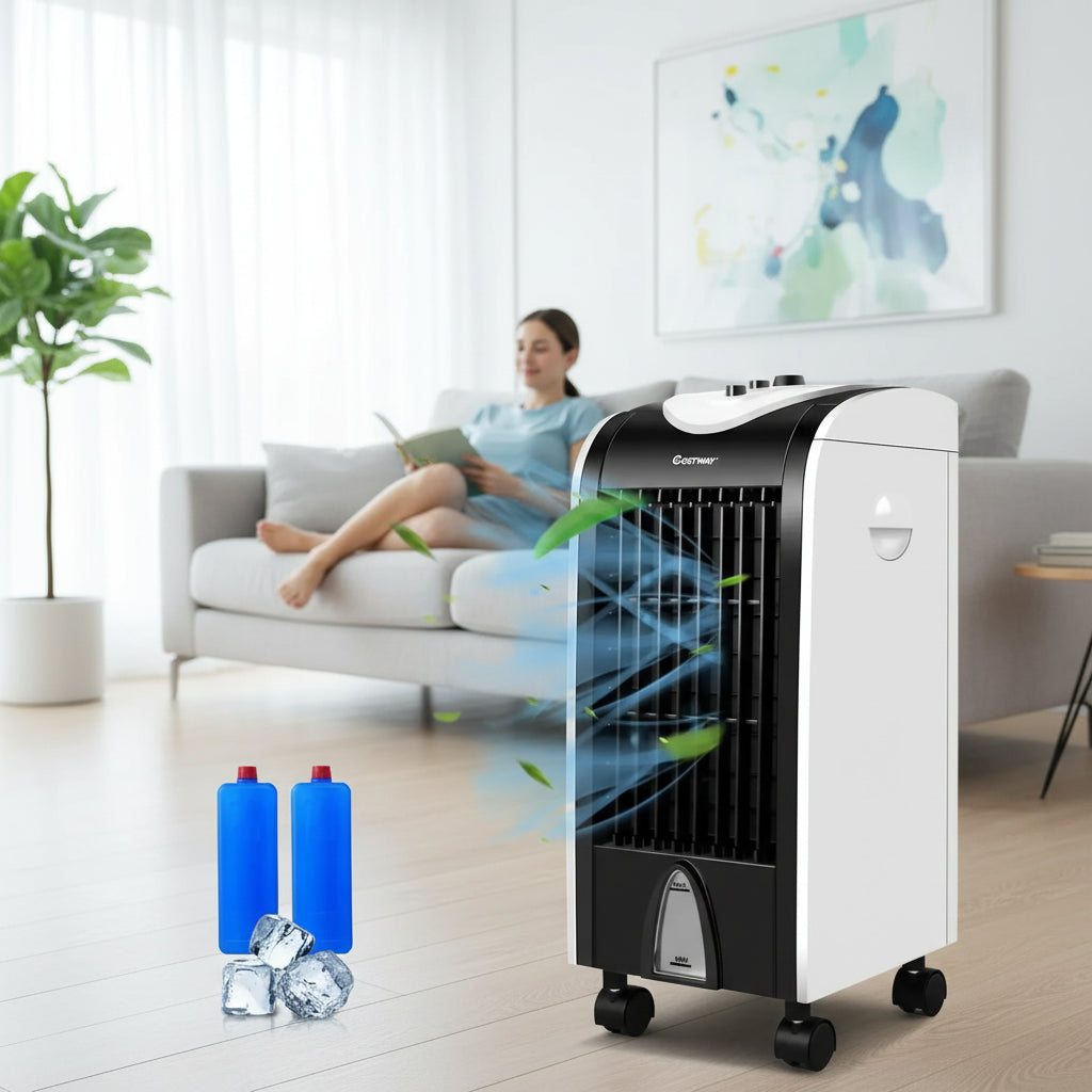 Portable Air Cooler Evaporative 4L Refillable Quiet