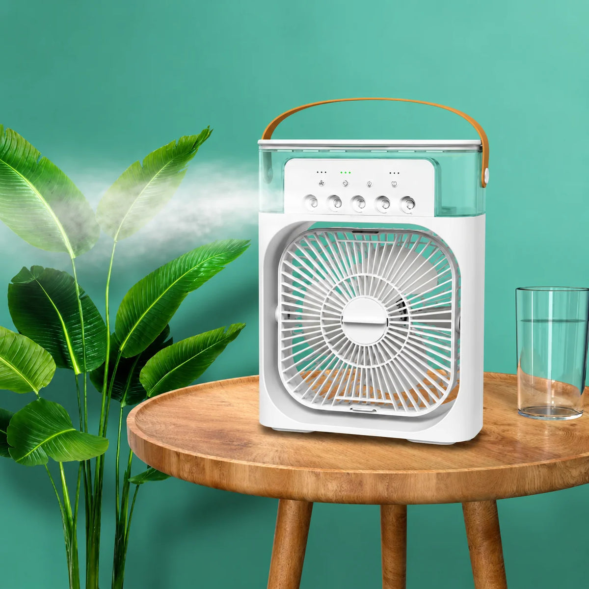 Portable Air Cooler Evaporative Humidifier Remote Control USB-Powered