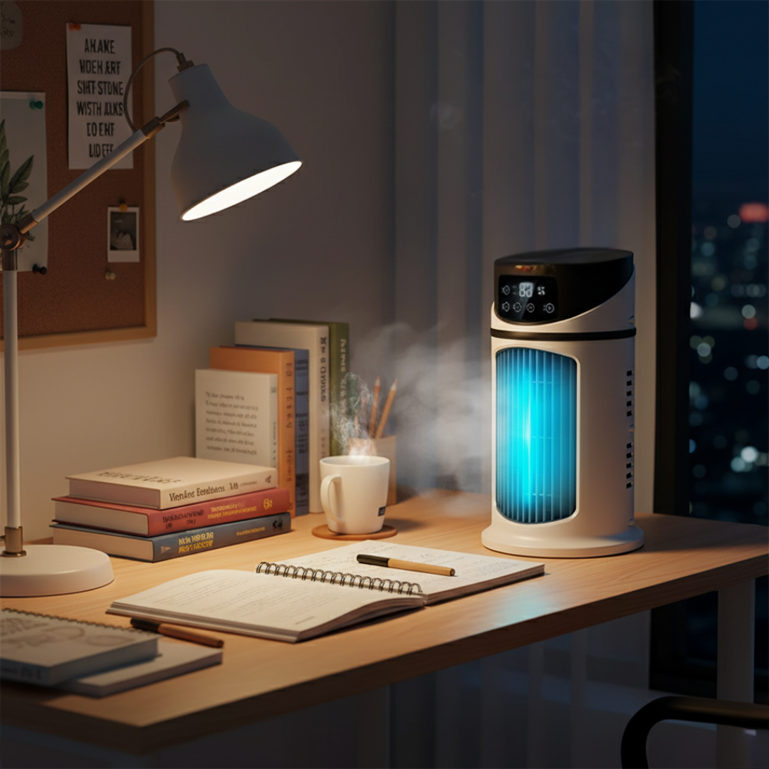 Portable Air Cooler & Humidifier USB Powered 300 mL Tank