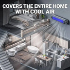 Portable Air Cooler Rechargeable 3-Speed Whisper-Quiet