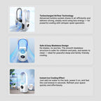 Portable Air Cooler Silent Bladeless USB-Powered