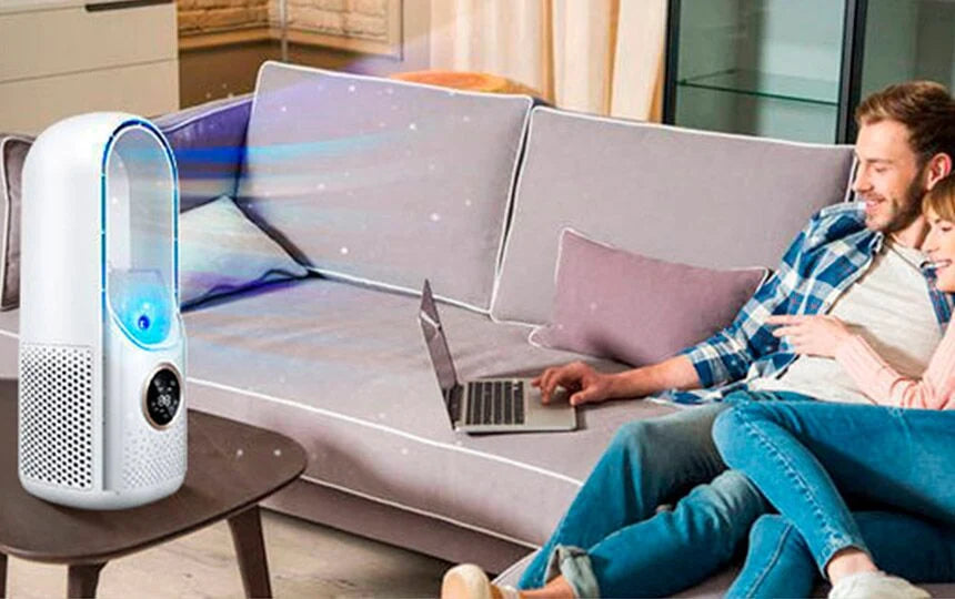 Portable Air Cooler USB-Powered Ultra-Quiet Remote & Wheels