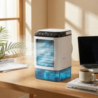 Portable Air Cooler Ultrasonic Misting 900ml Reservoir Whisper-Quiet