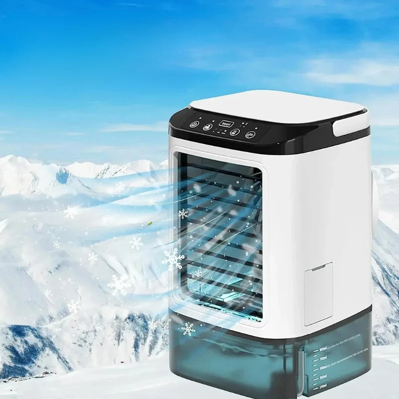 Portable Air Cooler Ultrasonic Misting 900ml Reservoir Whisper-Quiet