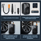 Portable Air Pump Cordless Rechargeable 145 PSI LED Light
