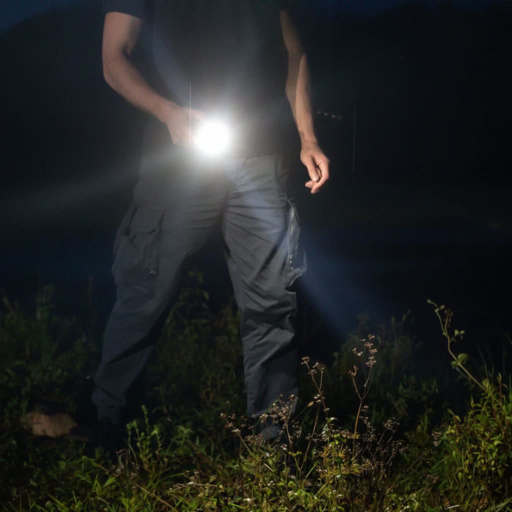 Portable Air Pump Rechargeable Built-In LED Light
