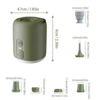 Portable Air Pump Rechargeable Built-In LED Light