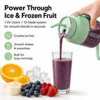 Portable Blender 10 Blade Stainless Steel USB Rechargeable