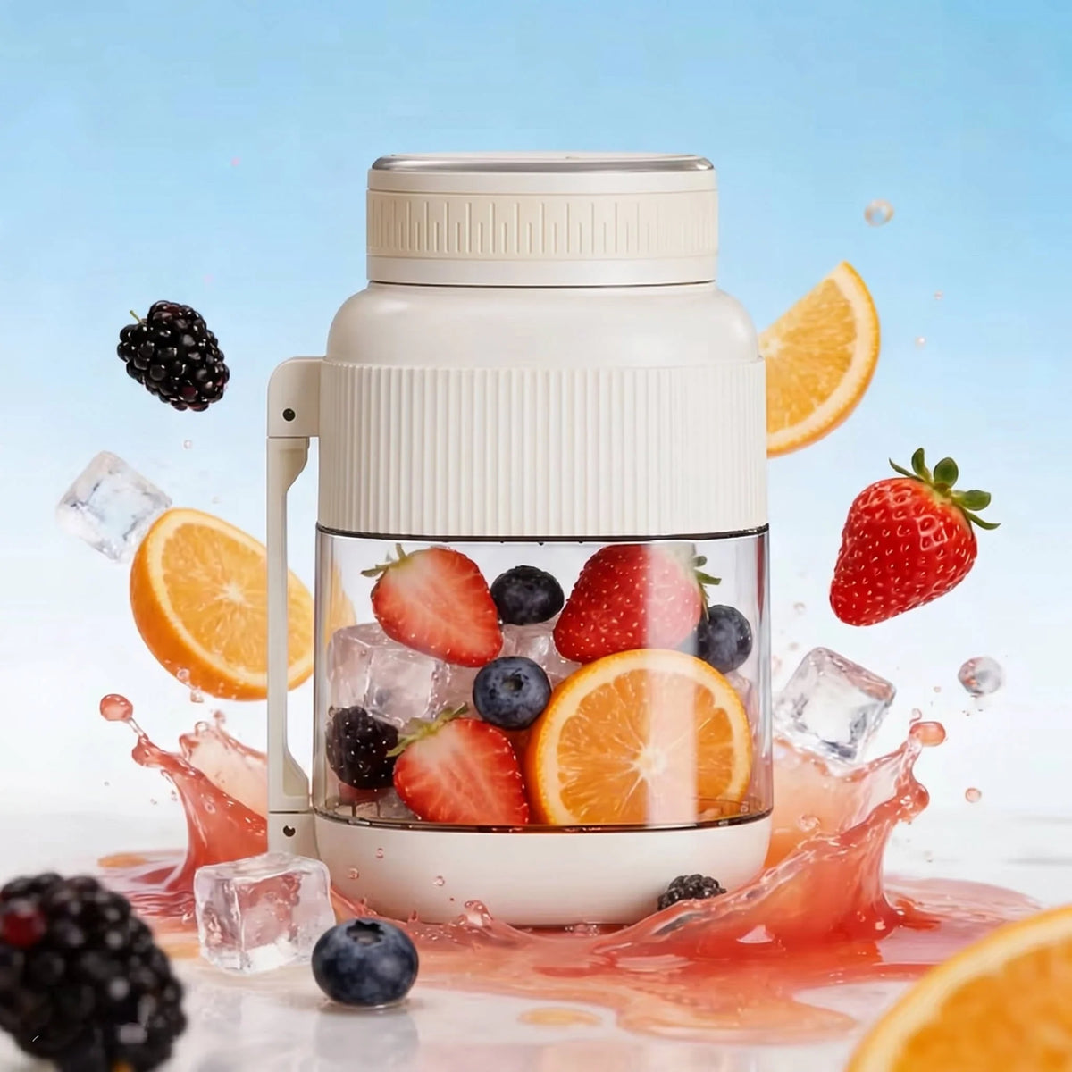 Portable Blender 700ml USB-C Rechargeable Stainless Steel Blades