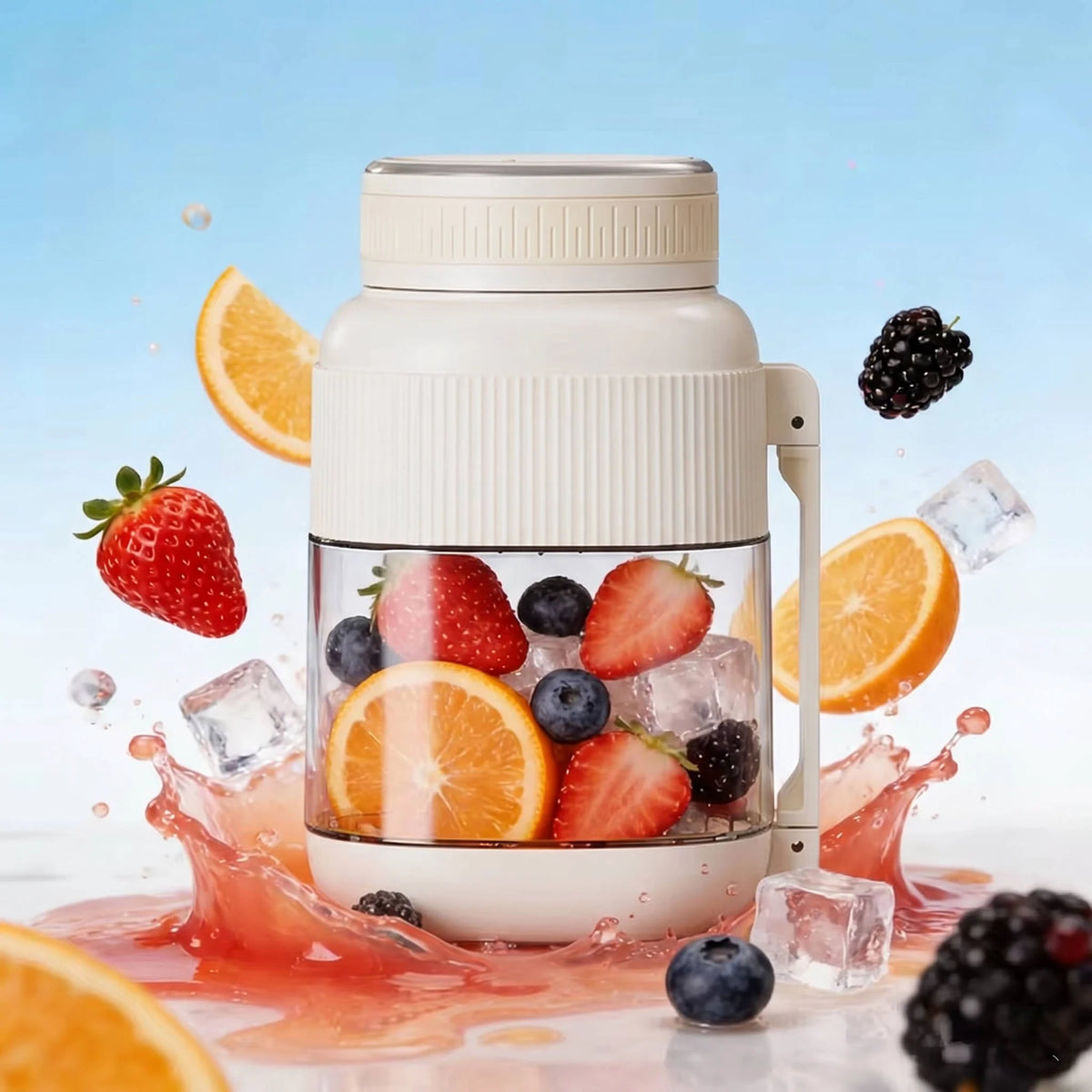 Portable Blender 700ml USB-C Rechargeable Stainless Steel Blades